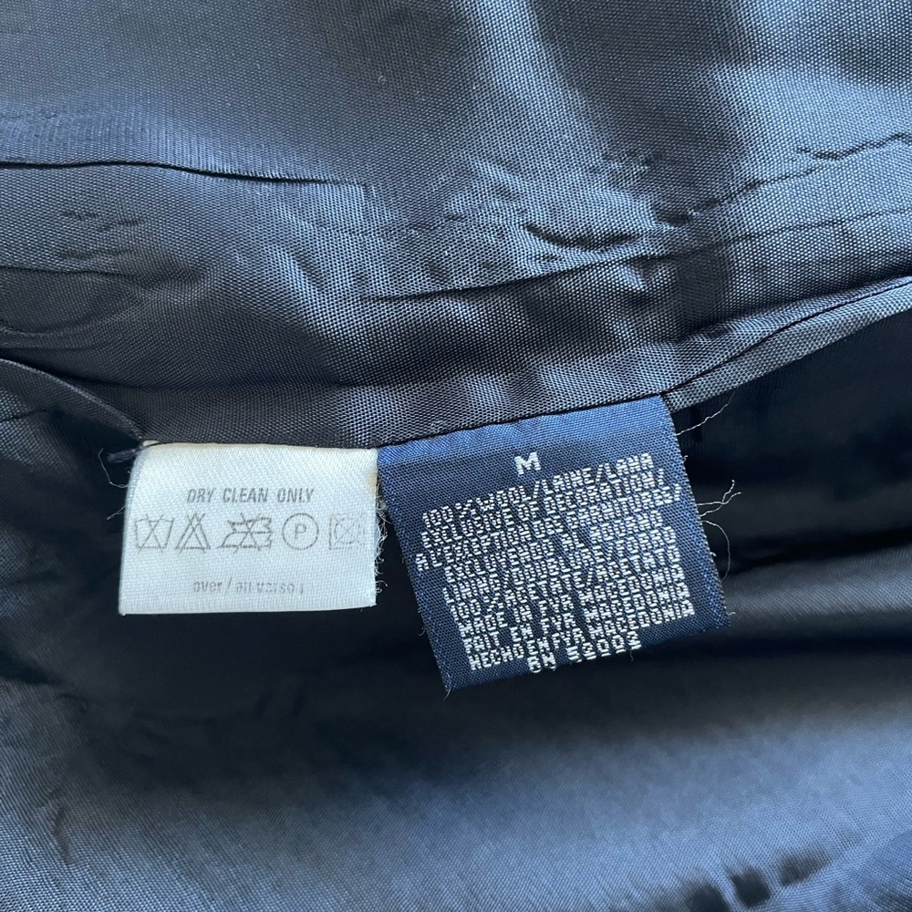 Vintage Liz Claiborne Navy Wool Blazer | Size Medium - Picture 4 of 6